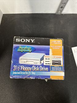 Floppy Drive Sony 1.44MB Computer Internal Silver #G1