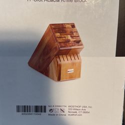 Wusthof 17-Slot Acacia Knife Block