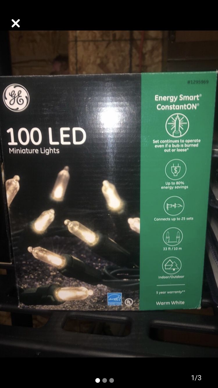 500 ct GE - LED Mini Lights (Warm White)