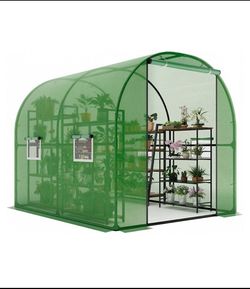 New Other IdealHouse Walk-in Greenhouse For Outdoors, 8.2’ x 6.6’ x 6.6’, Green