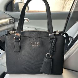 Guess Croc Leather Handbag 