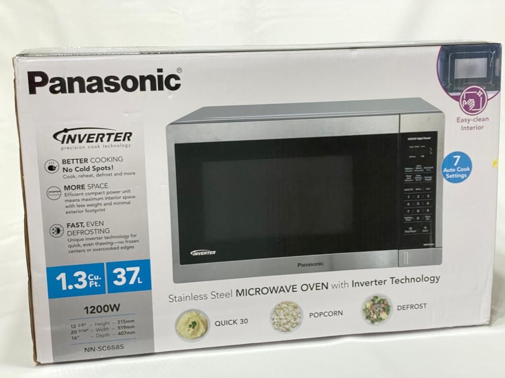 Panasonic 1.3CuFt Stainless Steel Countertop Microwave Oven NN-SC668S
