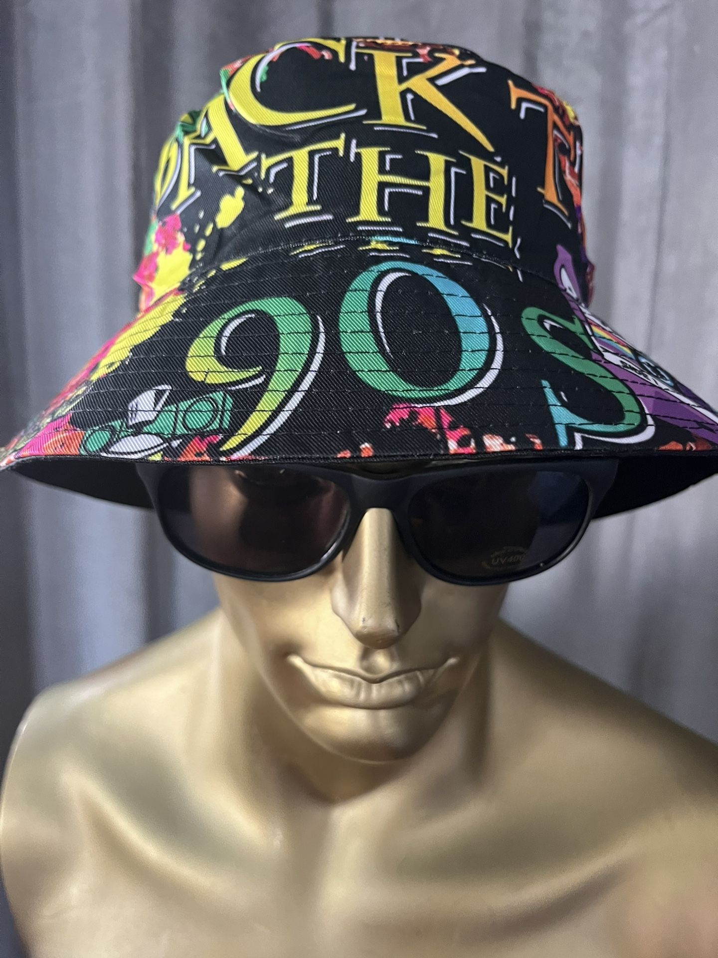 Bucket Hat, 90S Cassette, Tape, Boombox Reversible Brand New