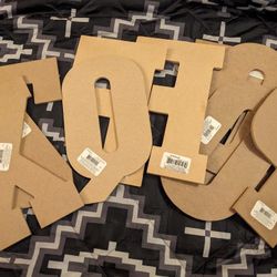 Brand New Large Wood Letters 