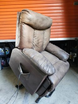 Leather Lift Assist Recliner Chair FREE DELIVERY