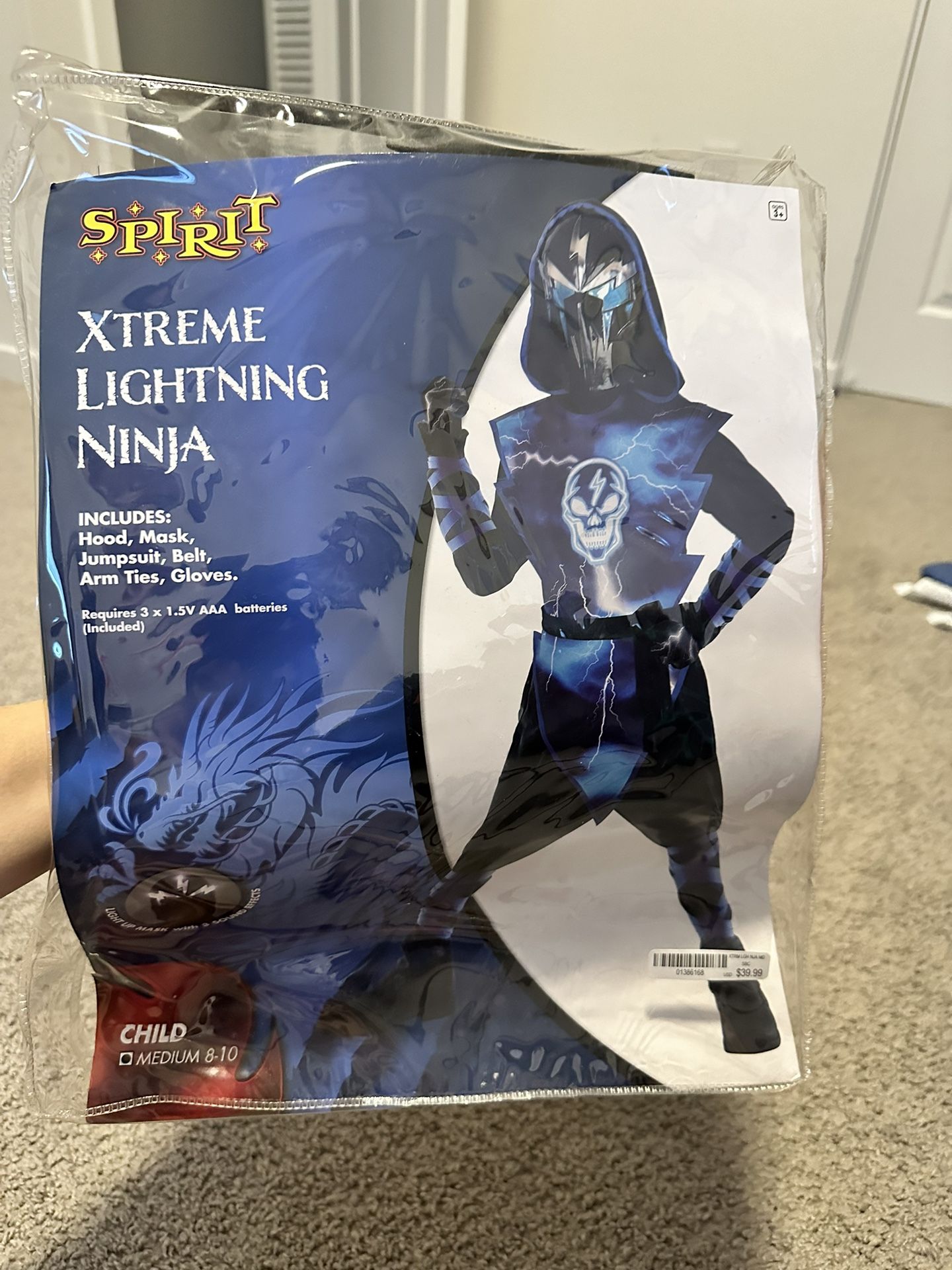 Lightning Ninja Kid Costume