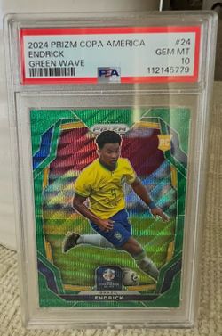 2024 Prizm ENDRICK. Green Wave PSA10 🔥💎🔥💎🔥