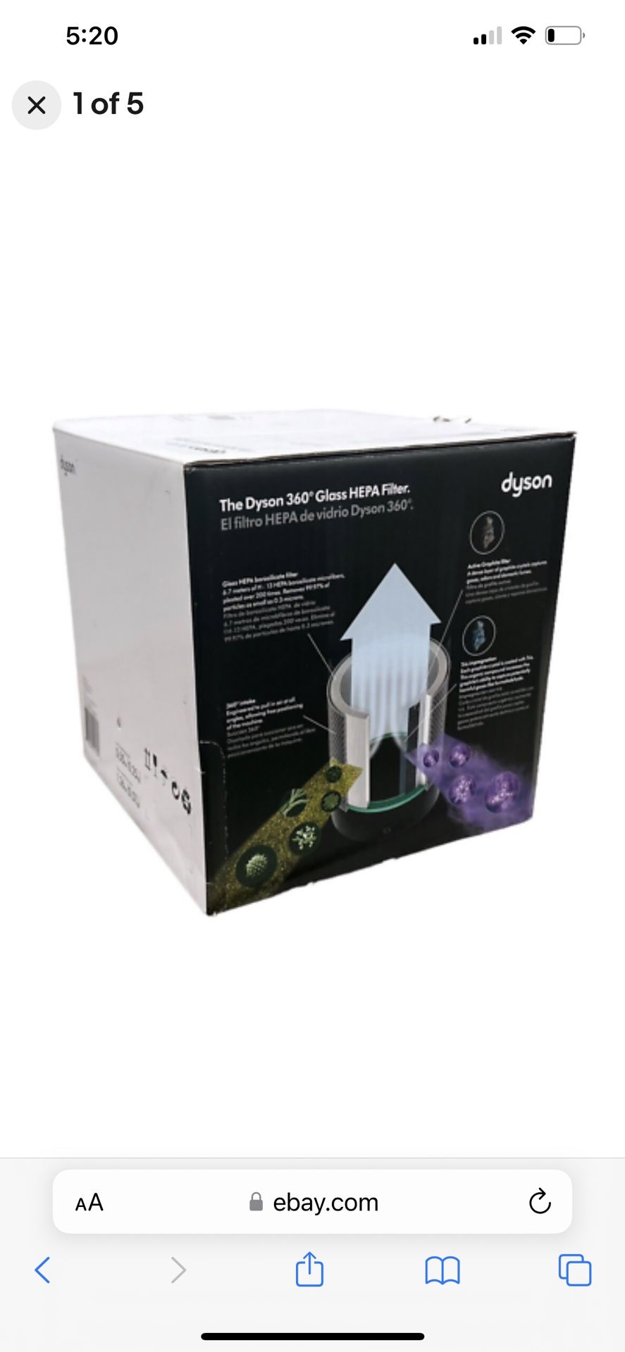 Brand New Genuine Dyson Pure Tower Purifier Replacement Filter