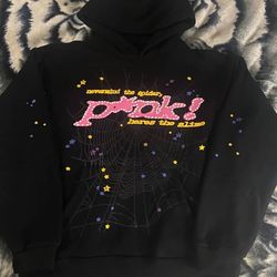 Spider P*nk Pull over hoodie -(Size L)