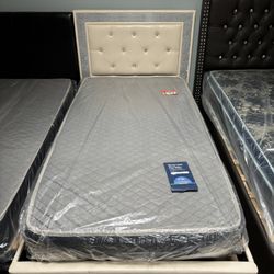 Twin Bed With Mattress