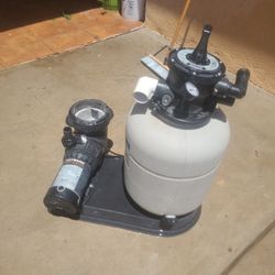 Hayward Pro Series 50lb sand filter with 1 hp motor