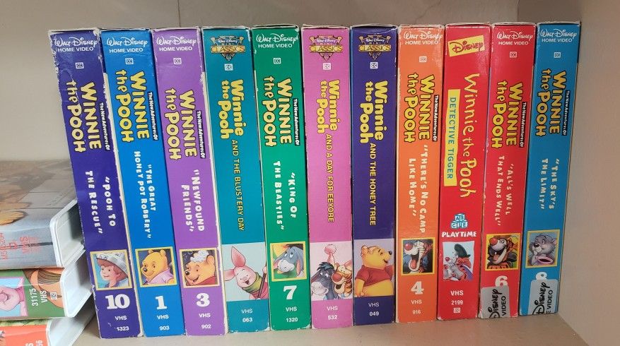 Winnie The Pooh And Wizard Of Oz VHS Tapes