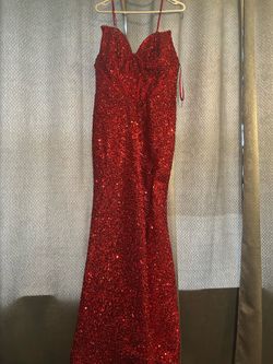 Women sequined red dress size : XXL