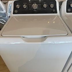 GE® 4.5 Cu. Ft White Agitator Top Load Washer with Stainless Steel Basket