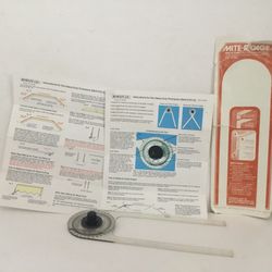 Protractor With Written Instructions. Rowley co.