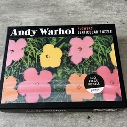 Andy Warhol Flowers Lenticular Puzzle