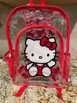 HELLO KITTY CLEAR BACKPACK