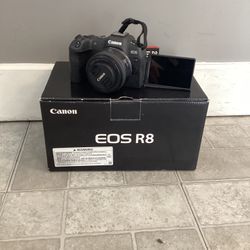 Canon EOS R8  4k Video Mirrorless Camera 24.2mp 