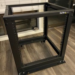 StarTech 12U Adjustable Depth 4-Post Server Rack – Open Frame – Excellent Condition