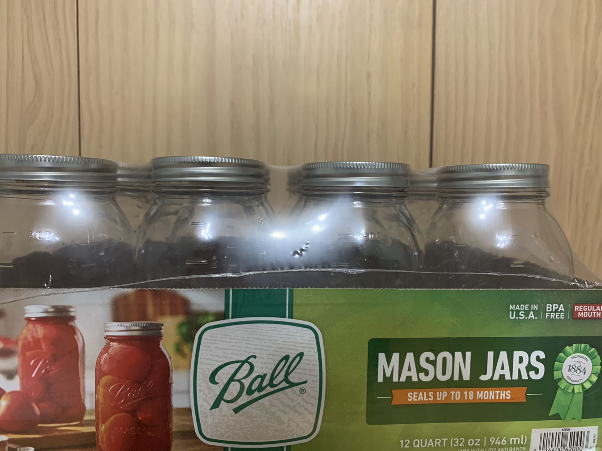 Ball mason jars 12 pack 32 oz
