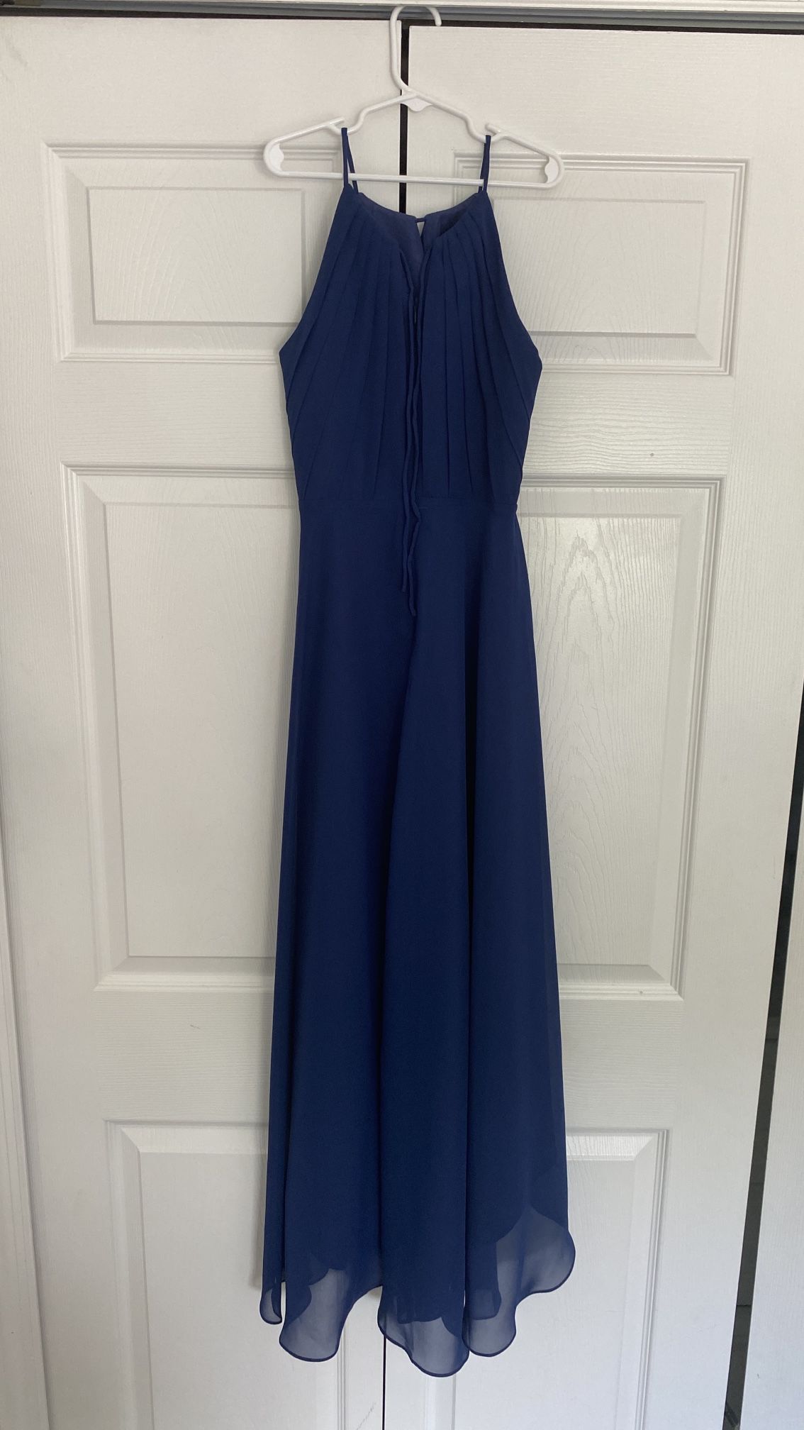 Long Navy Blue Dress For Girls