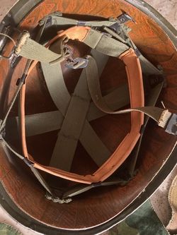 Original vintage Vietnam war era military combat army helmet