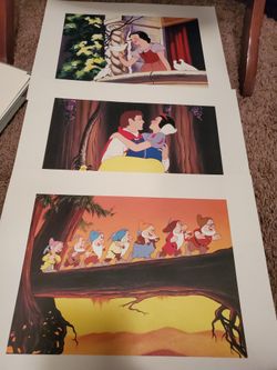 Vintage Disney Lithograph-3 Snow White
