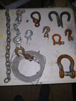 Tow hooks and straps