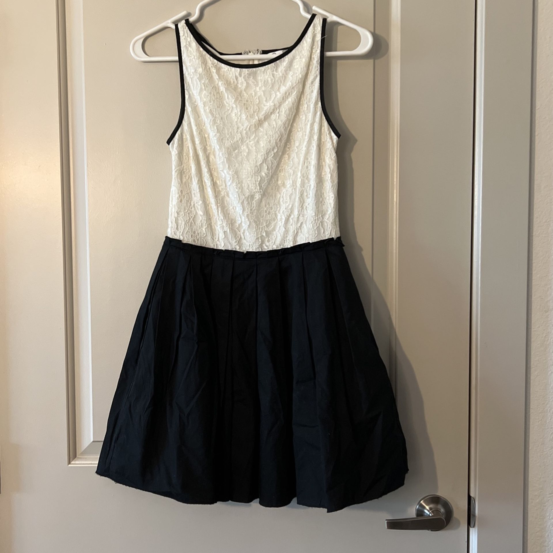 White and Black Dress