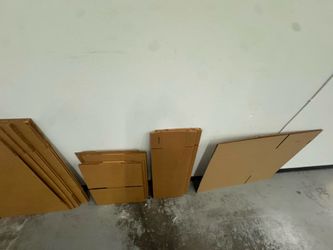 Empty boxes different sizes