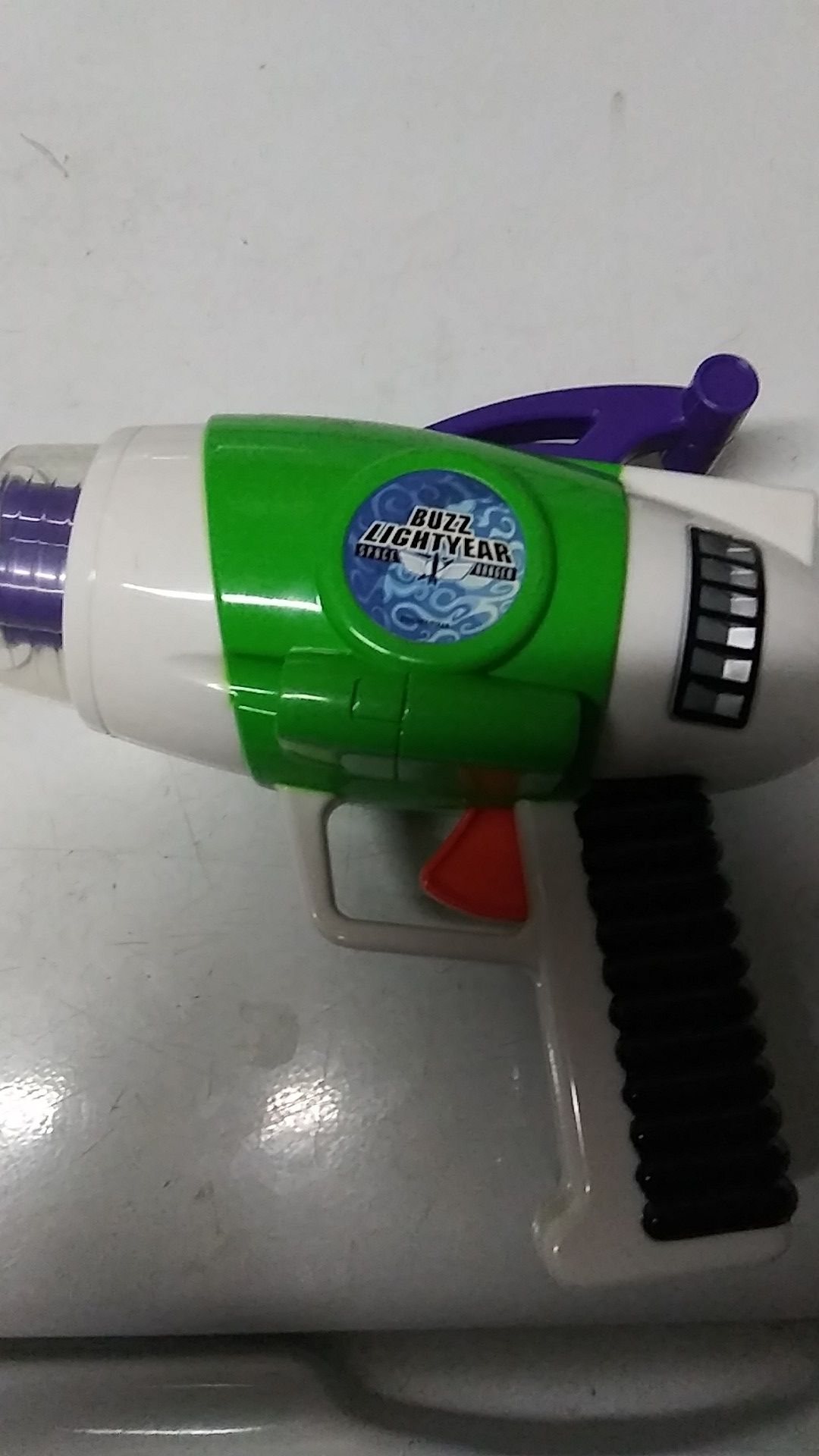 Vintage pixar disney toy story blaster works perfectly