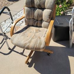 Set of 3 Rolling Chairs OBO