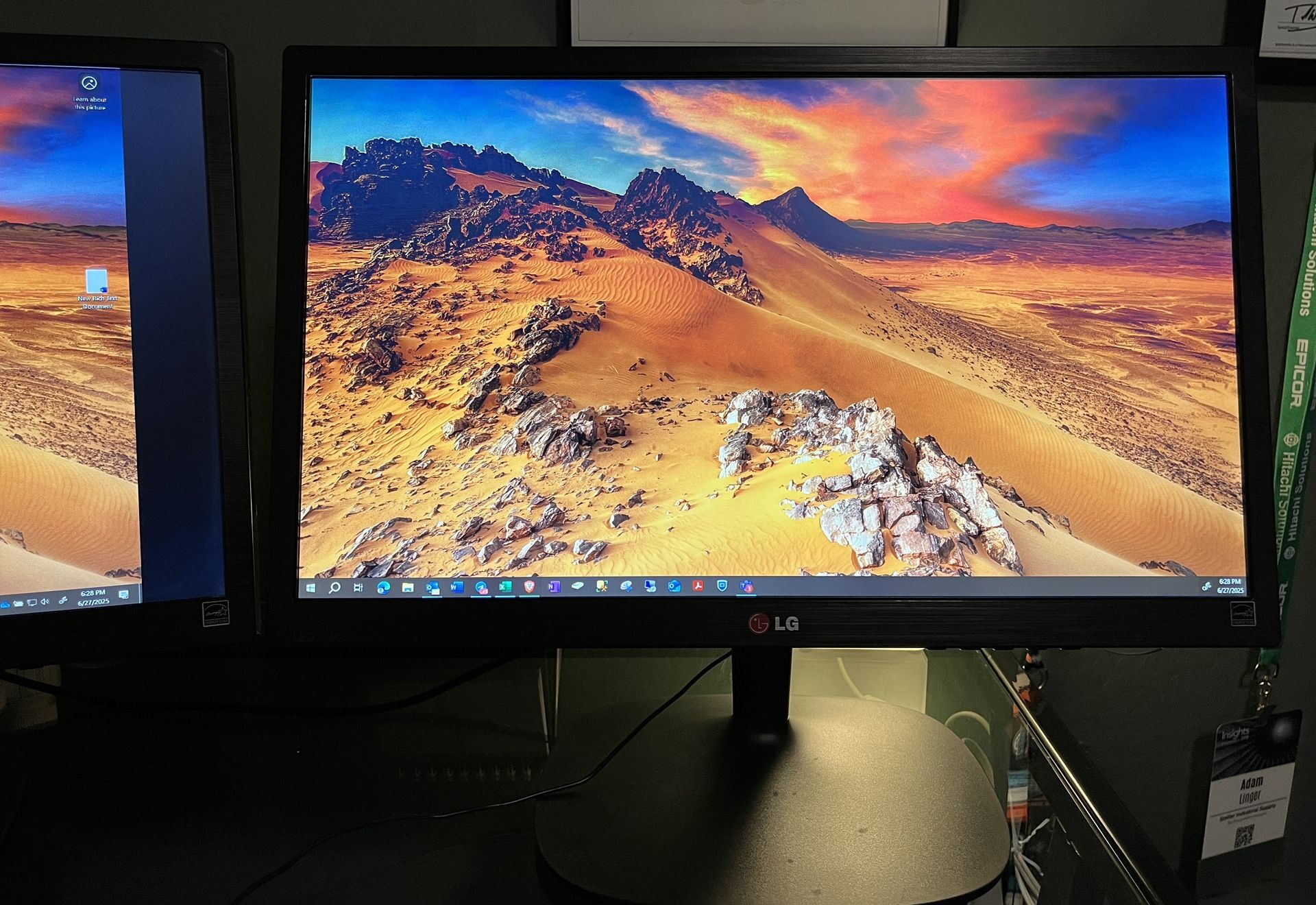 22” LG Computer Monitors - Pair