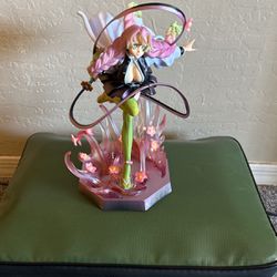 Anime Doll Pink And Green Hair Kanroji Mitsuri Collectible Figure 