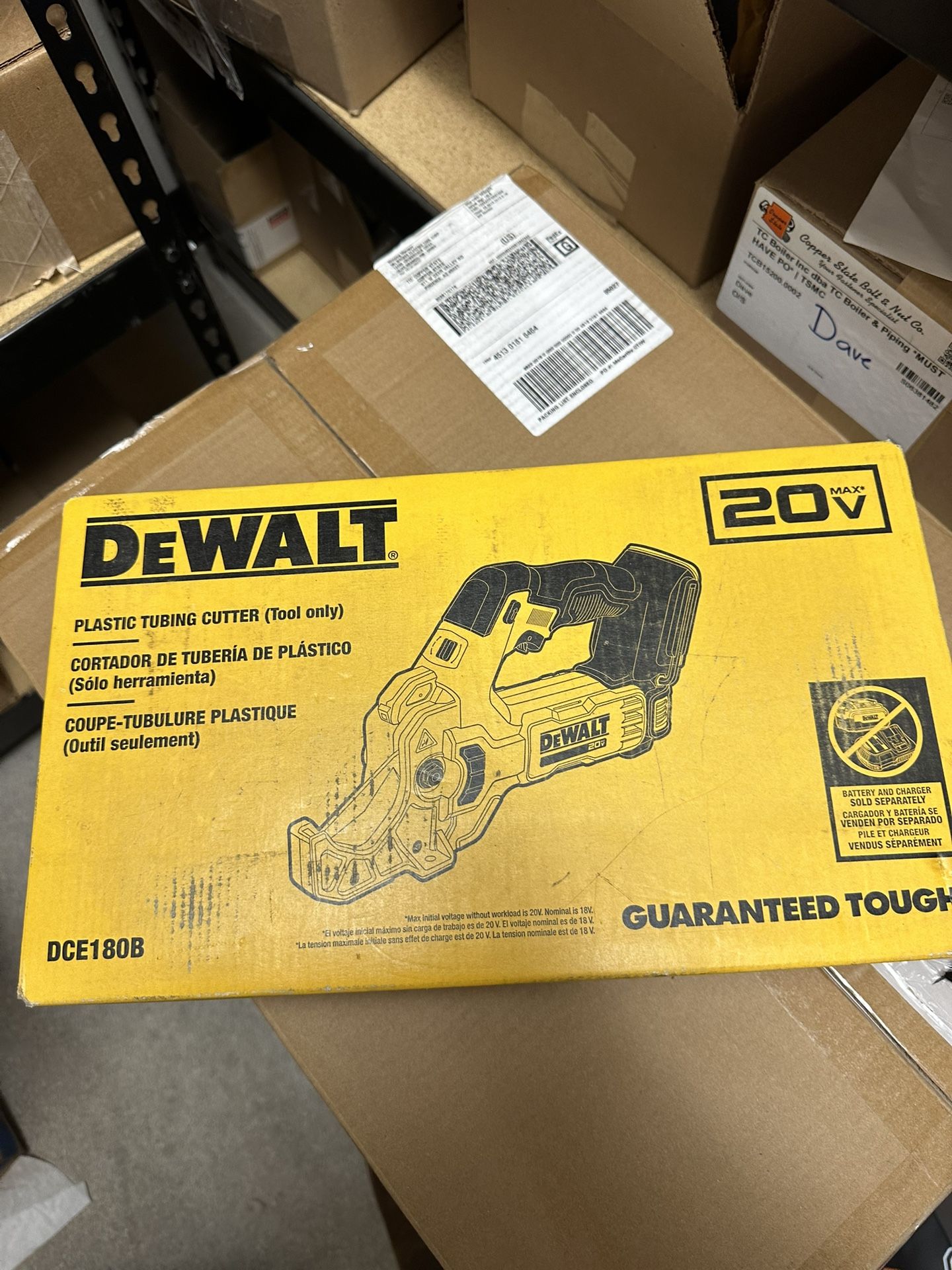 Dewalt 20V MAX Cordless Plastic Tubing Cutter (Tool Only)