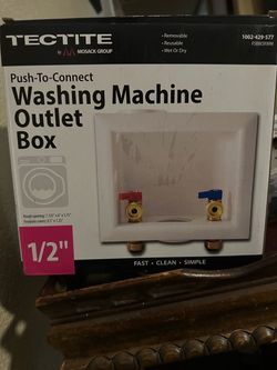 Washing machine outlet box