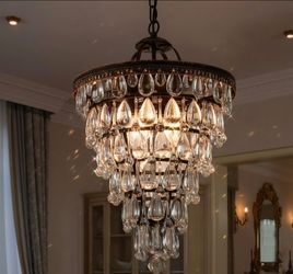 Crystal Chandelier – Elegant & Like New