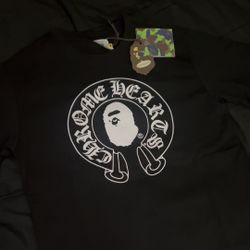 bape x chrome heart tee