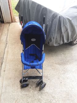 Blue stroller