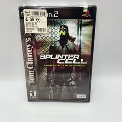 Tom Clancy's Splinter Cell (PlayStation 2, PS2 2003) NEW 1st Print *MINT* NTSC 