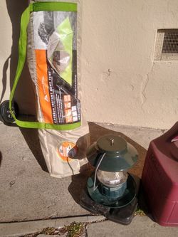 Tent and gas lamp