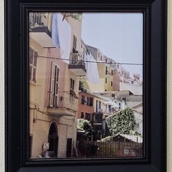 Lot of 3 Framed 8x10 Photos of Laundry in Italy