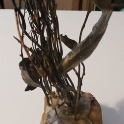 Great Fish Sculpture Art Signed By Well Known Artist.