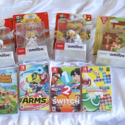 Nintendo Switch Games & Amiibo – Wedding Amiibo Set, Animal Crossing, ARMS, Puyo Puyo Tetris
