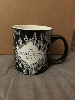 Harry Potter Marauders Map Mischief Managed Glow in the Dark Mug 20 oz