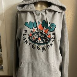 Grey and blue Vans Plant Peace hoodie #skater size large used 