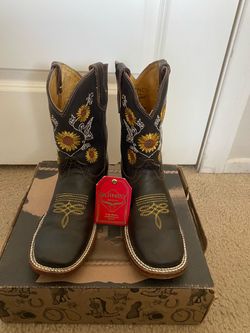 Quincy Square Toe Boots For Girls