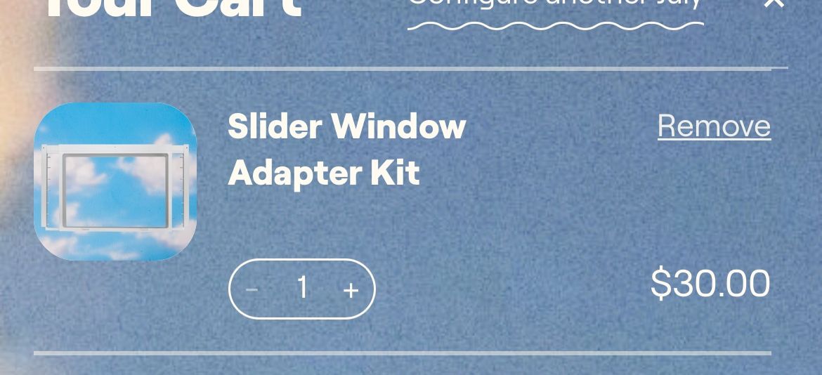 July AC Air Conditioner Sliding Window Adapter Kit