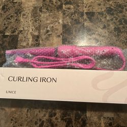 UNICE Pink Fast Heating Curling Iron Wand -Brand New Never Used 
