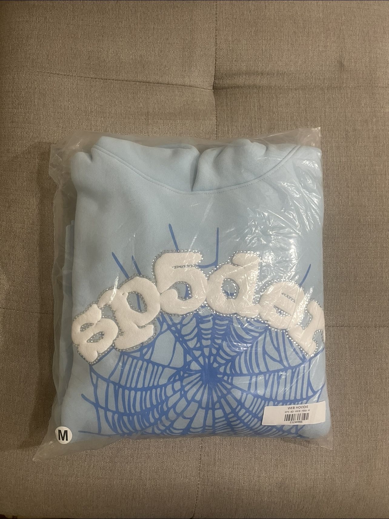 Sky Blue Sp5der Hoodie